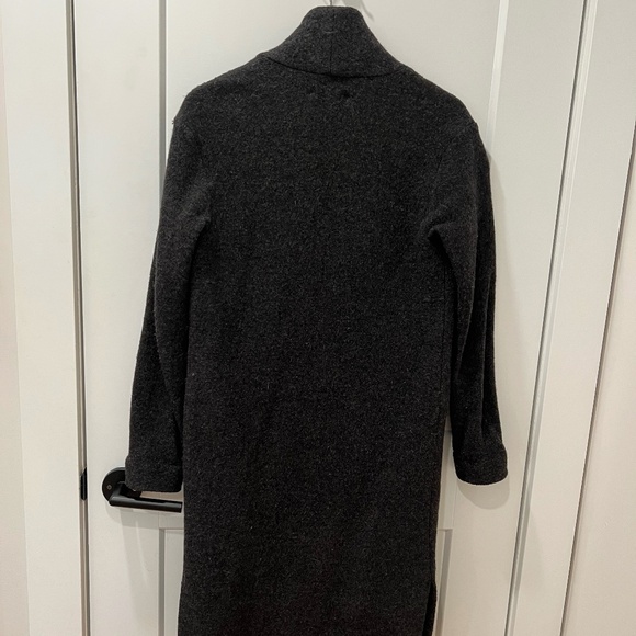 Long Wool Cardigan Jacket - Picture 4 of 4